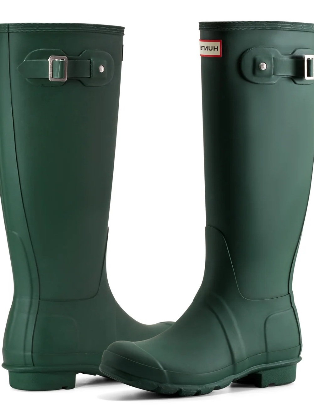 Hunter Women's Tall Rain Boots in Forest Green
